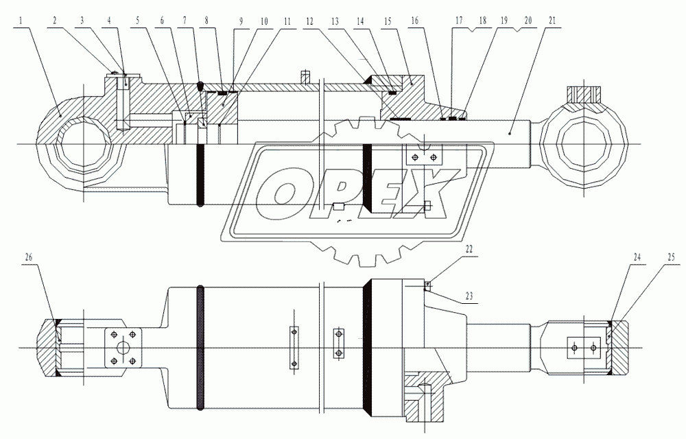Tilting Cylinder (CG958G-F-00)