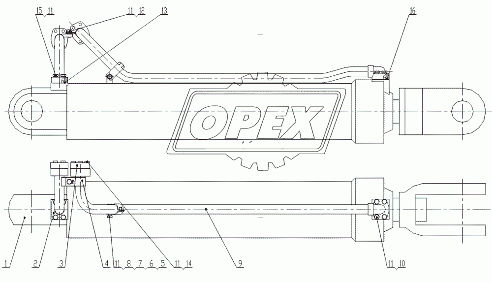 Left Lift Cylinder Assembly