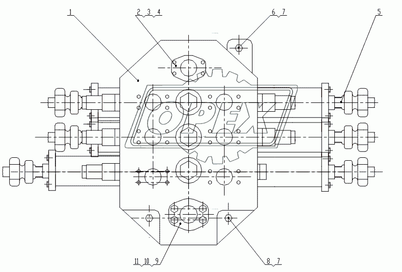 Multi-way Valve Assembly (Z50G1009T16A)