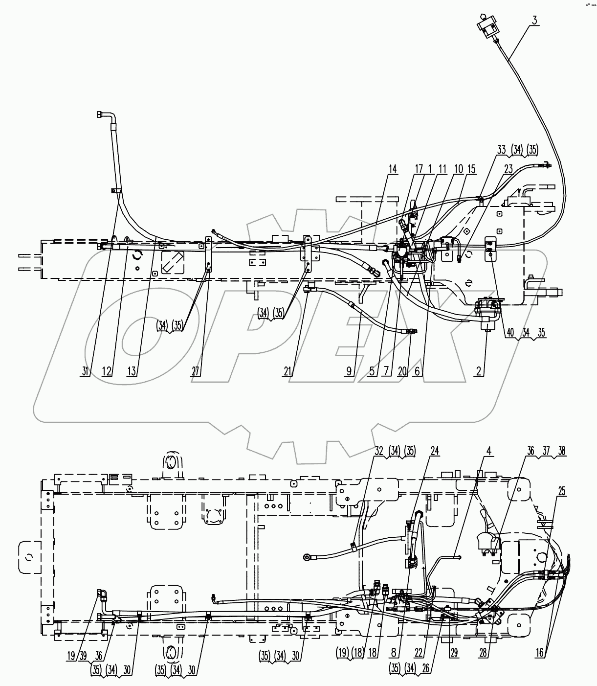  Z33E04T35 Transmission Oil Line And Control System