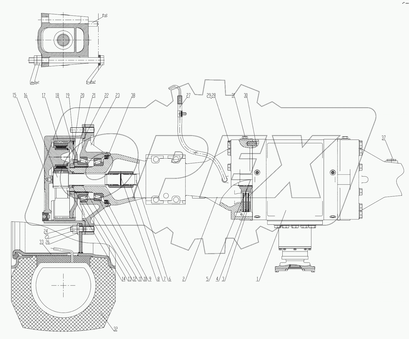  Z33E06T23 Front Axle