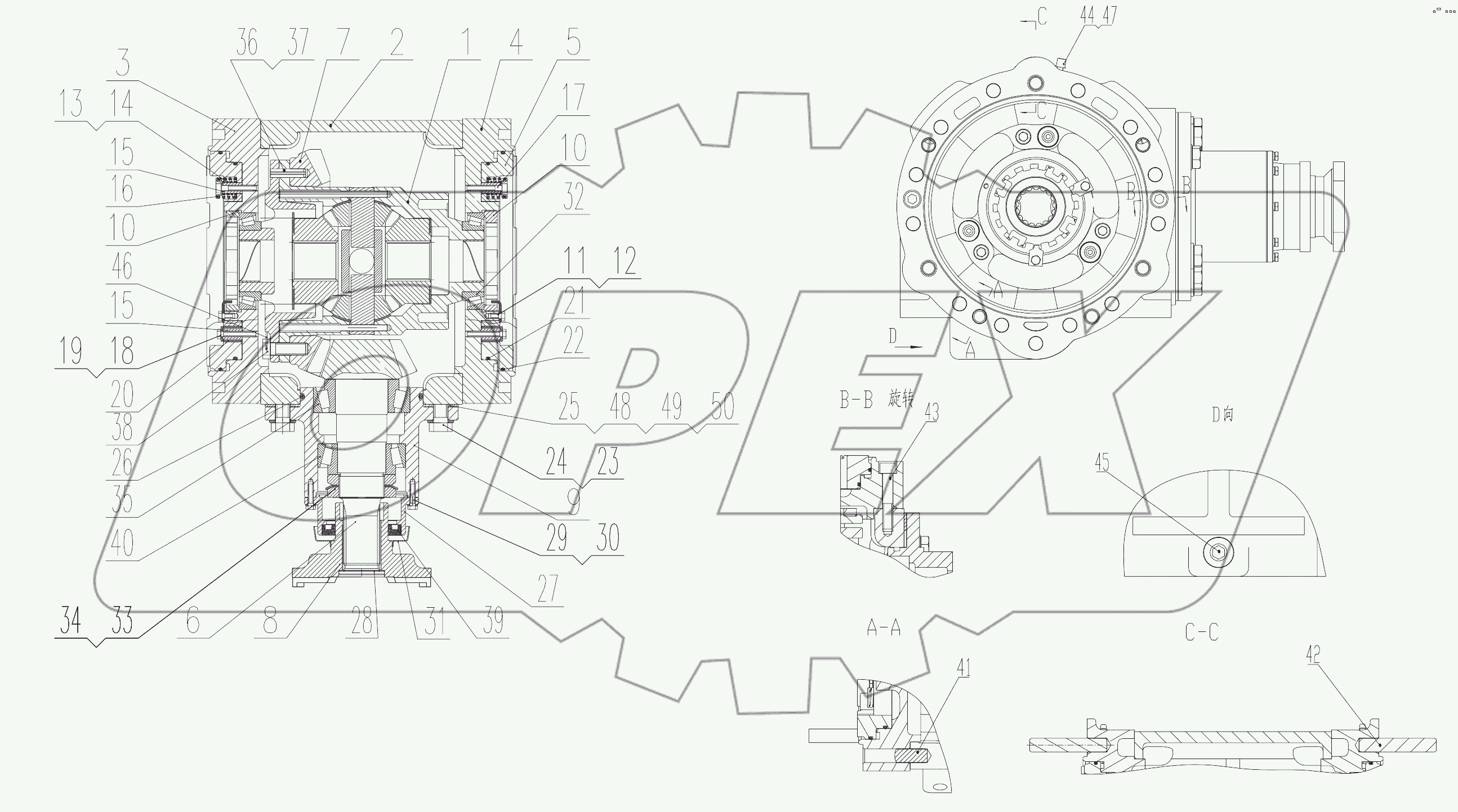  Z33E0601T23 Front Axle Differential