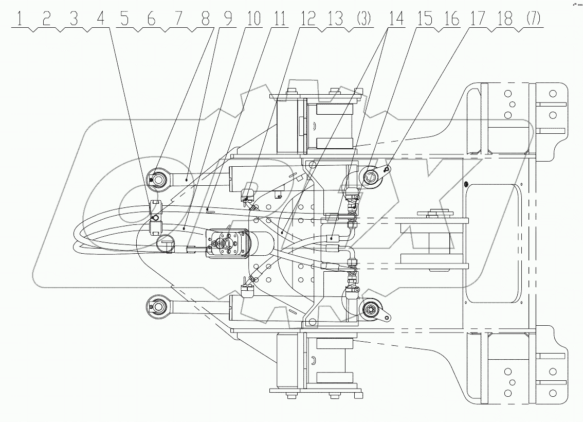  Z33E08T34 Steering System;Rear Frame Oil Piping