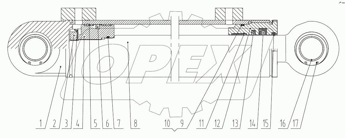  CG932H80/45 Steering Cylinder