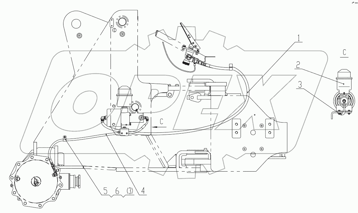  Z33E09T35 Braking System (Front booster pipeline)