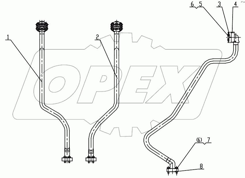  Z33E1007(6)T35 Steel tube assembly