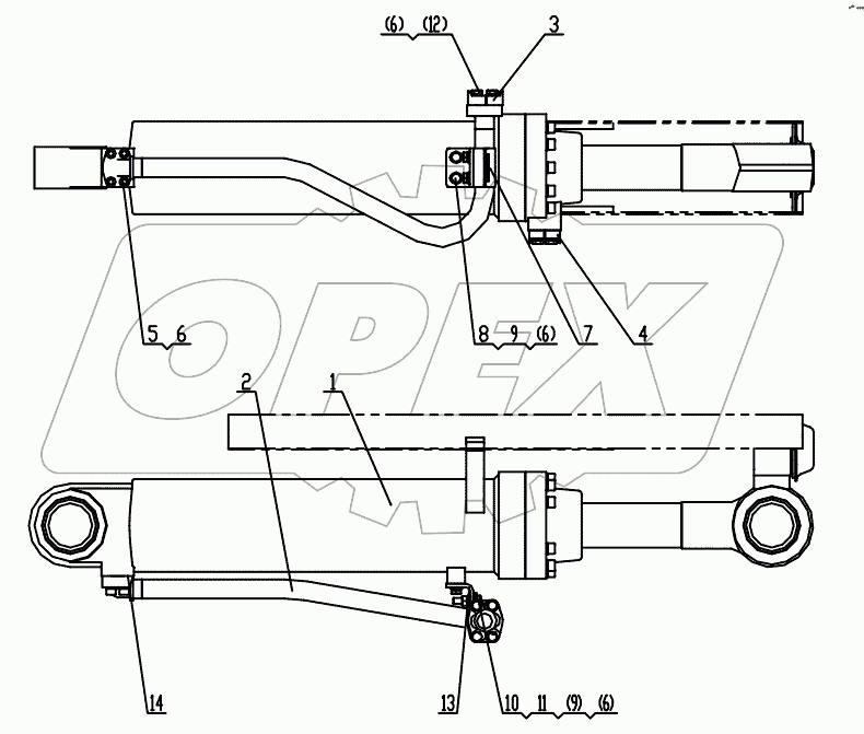  Z33E1005T35 Tilting Cylinder Assembly
