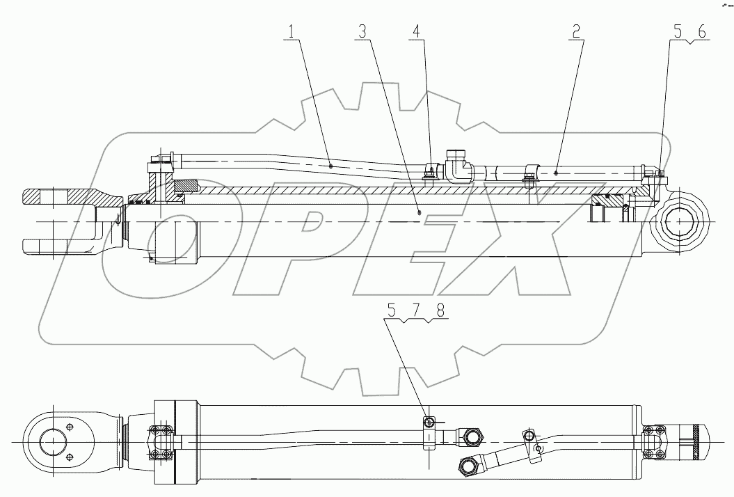  Z33E1008T7 Right Lift Cylinder Assembly