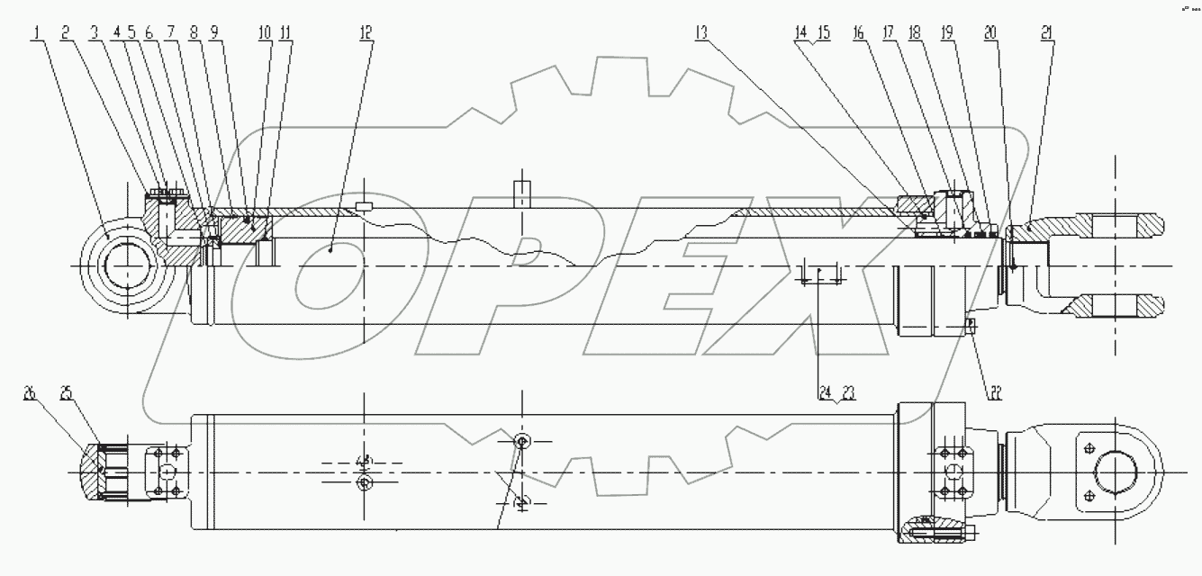  CG933E120/70H.00 Lift Cylinder