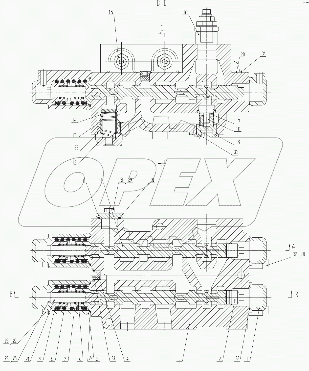  D32-00 Multi way valve