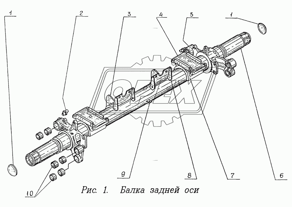 Балка задней оси