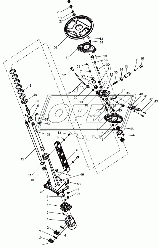 Колонка рулевая (В138С.13.06.000)