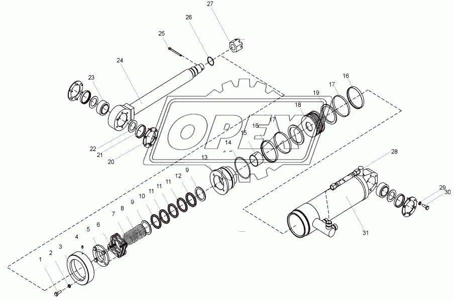 Гидроцилиндр (В138.43.03.000-01)