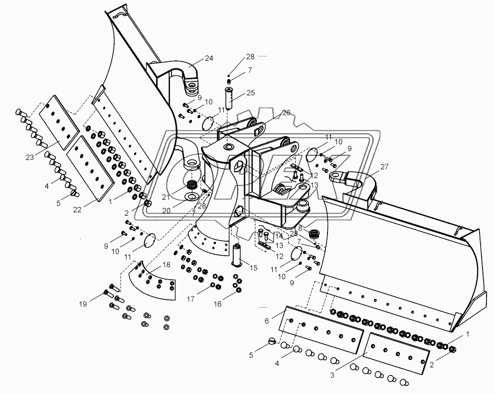 Отвал (ДЗ-98В1.5.28.01.000)