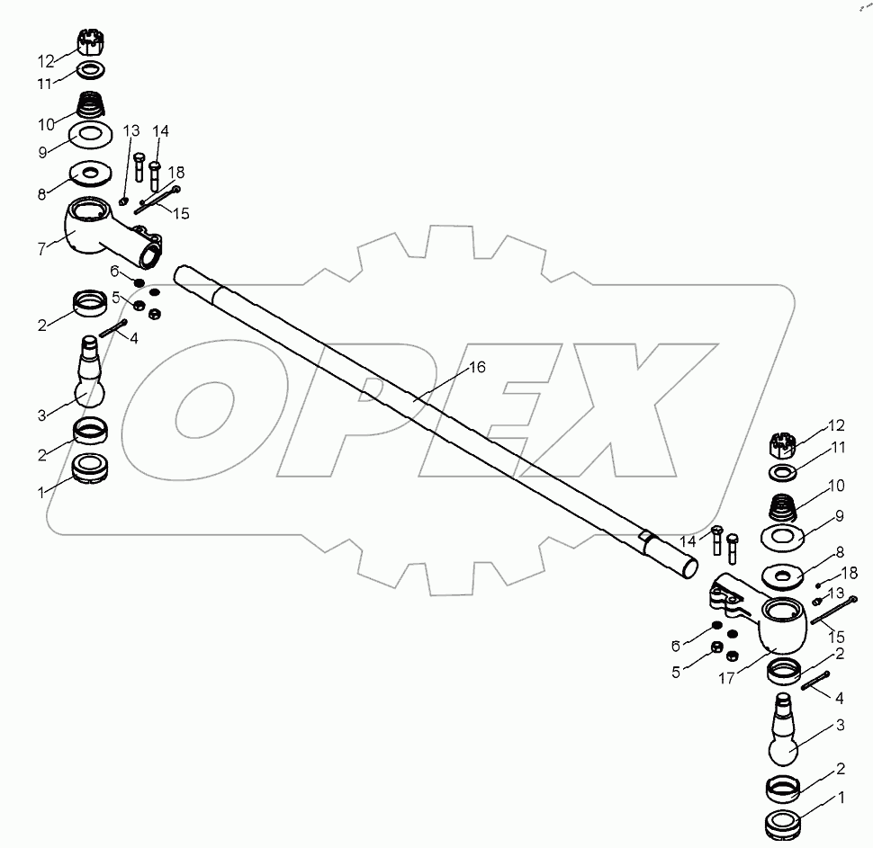  Тяга поперечная (Д395Б-43-010)