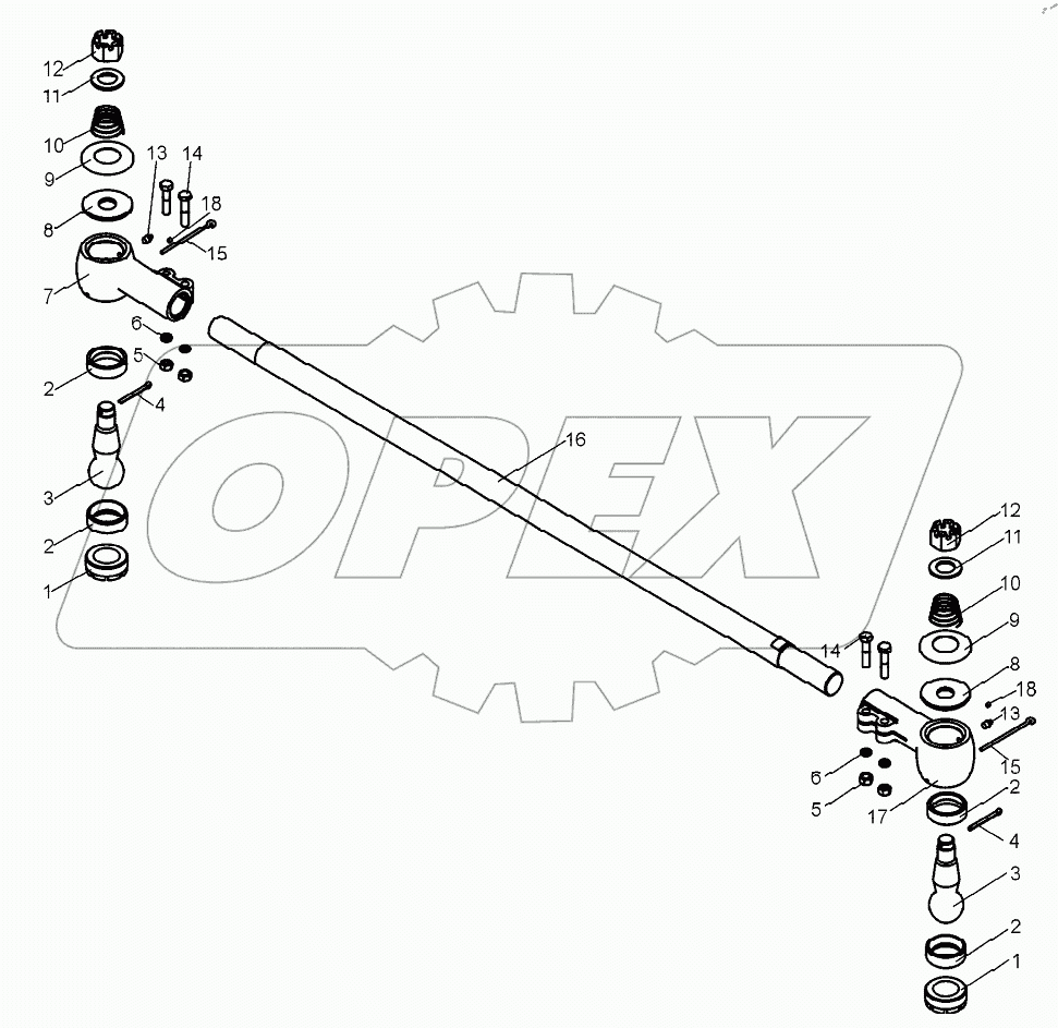  Тяга поперечная (Д395Б-43-010)
