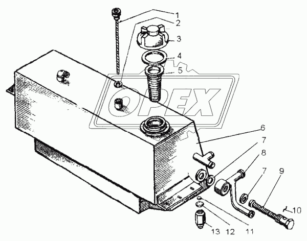 Бак масляный в сборе