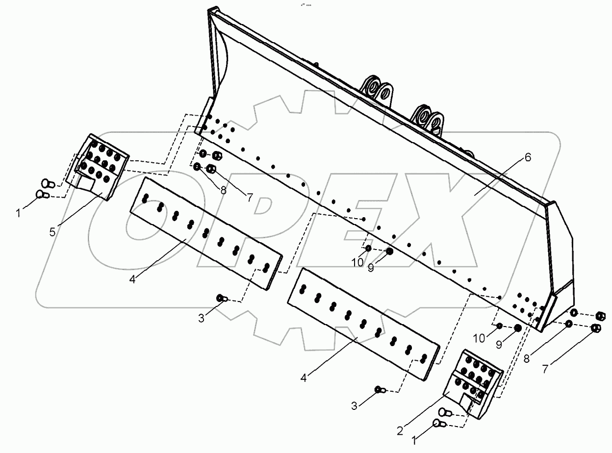  Отвал (ДЗ-140А.25.12.140);Mouldboard