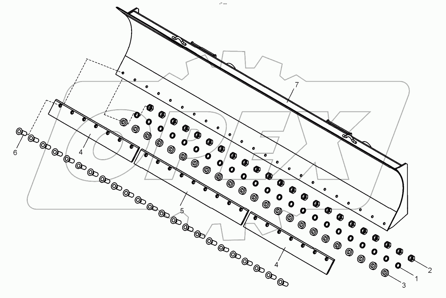  Отвал (ДЗ-98БО.26.40.000);Mouldboard