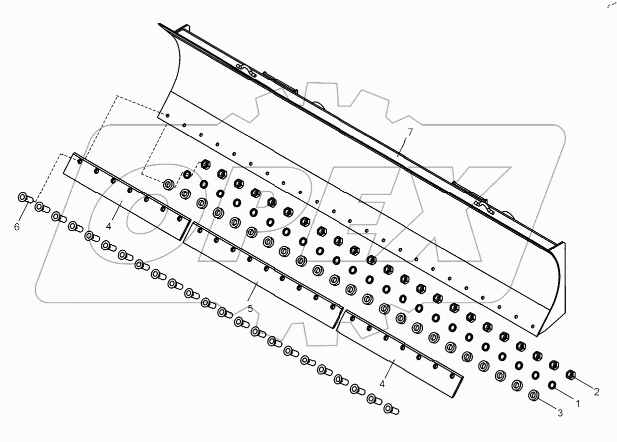  Отвал (ДЗ-98БО.26.40.000);Mouldboard