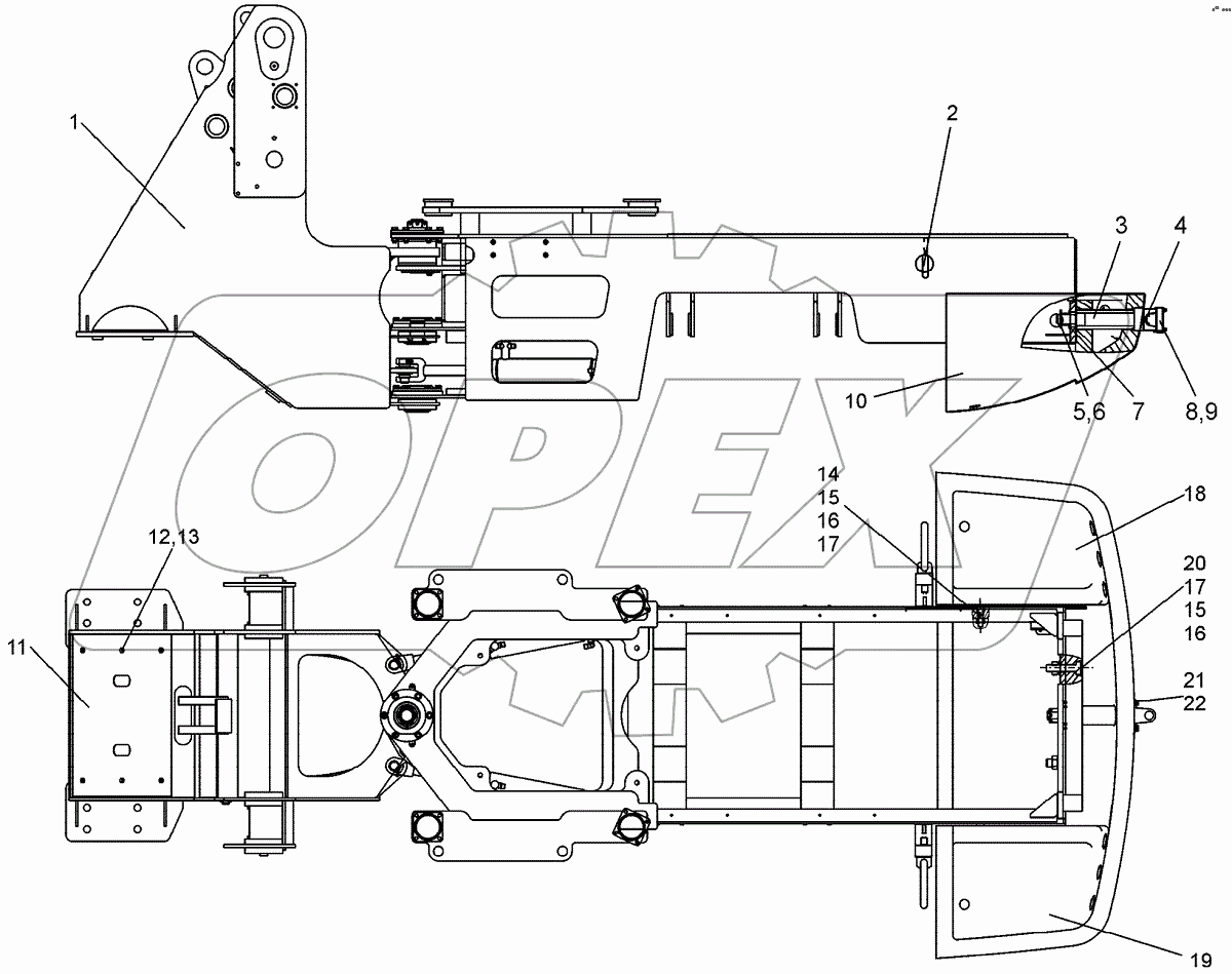  Рама в сборе