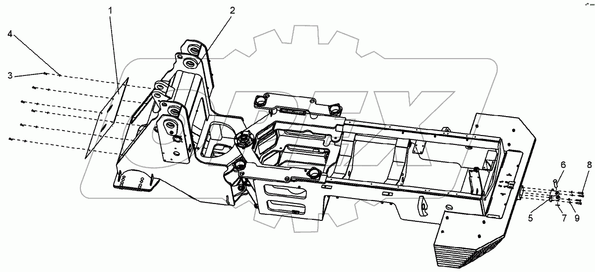  Рама в сборе