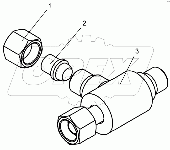  Тройник в сборе