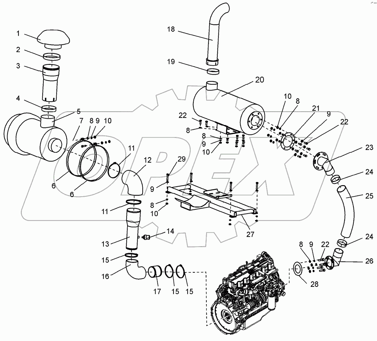  Система всасывания и выхлопа