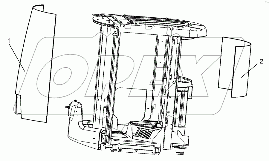  Установка остекления кабины