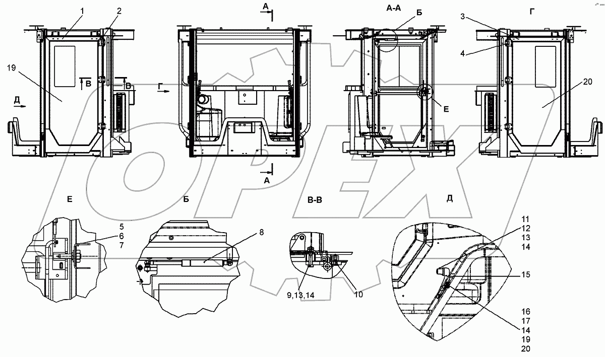  Установка дверей