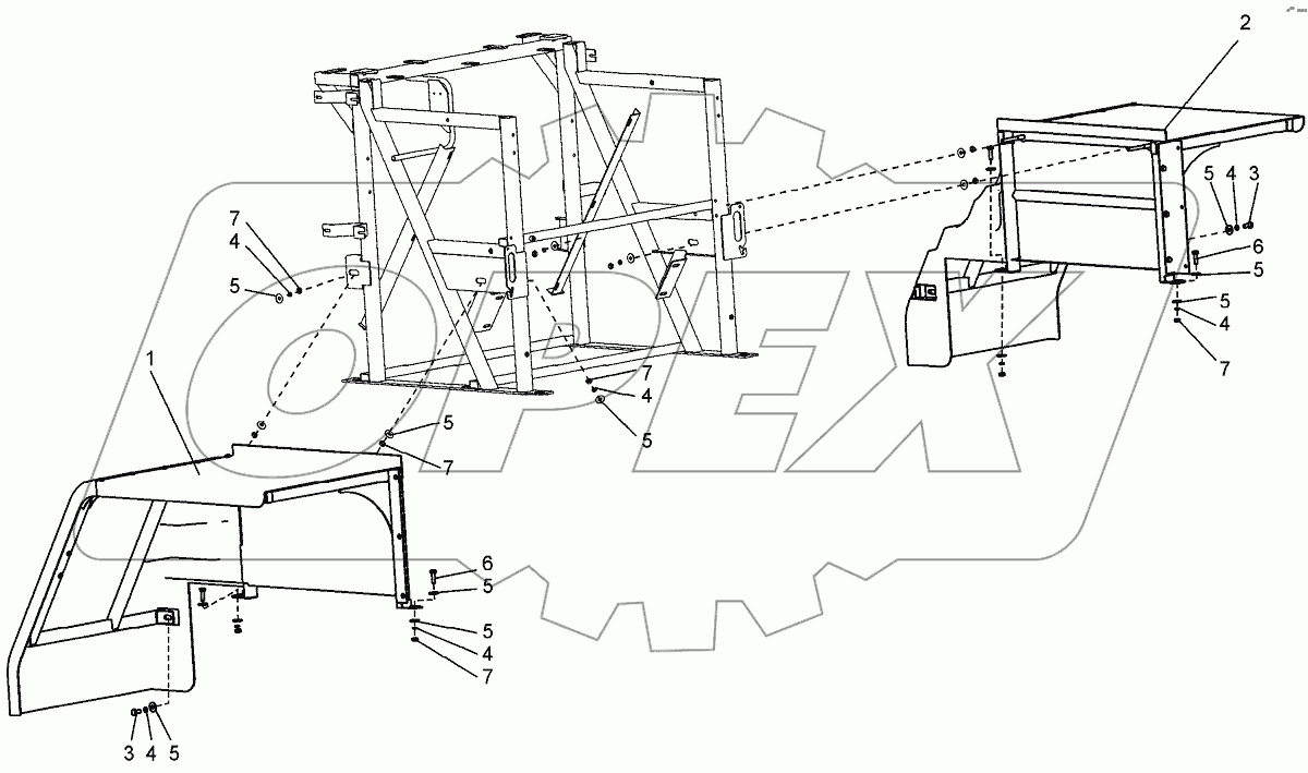  Установка крыльев задних