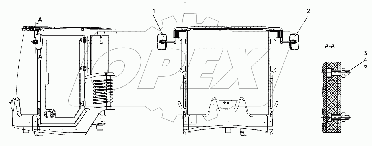  Установка зеркал (TL150.51.00.070)