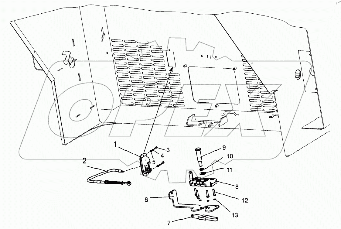  Установка замка (TL155.52.10.080)