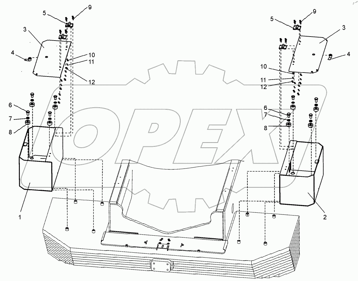  Установка ящиков (TL150.53.14.000)