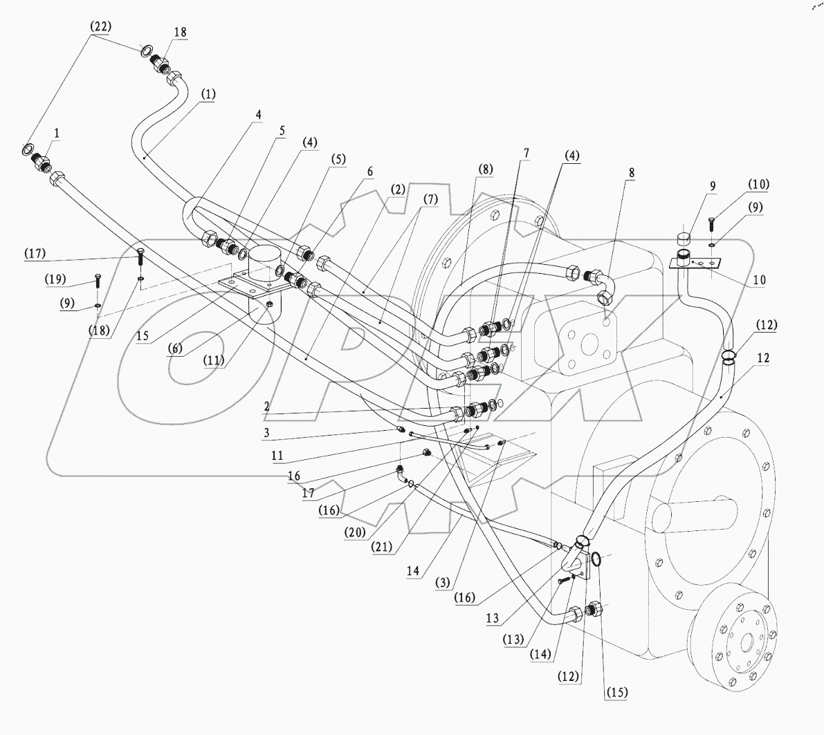  Гидросистема коробки передач