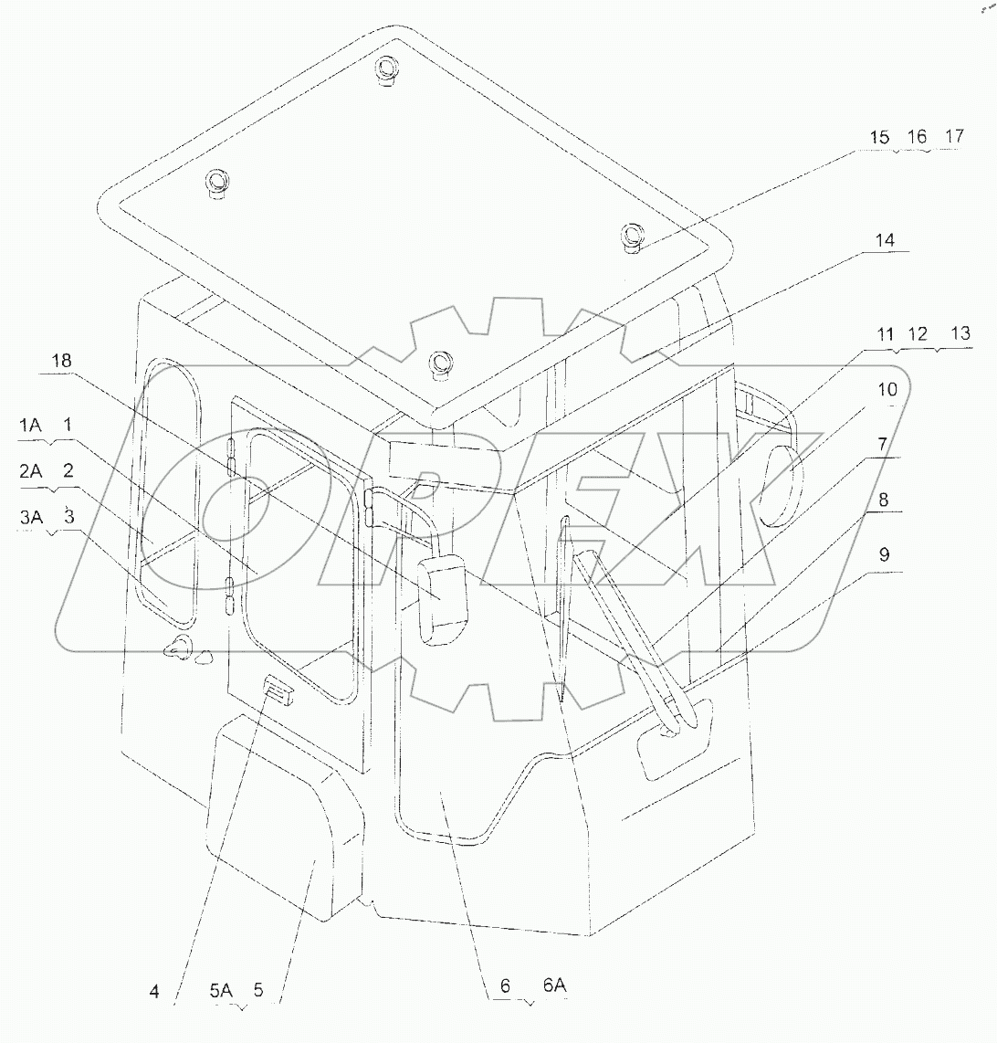  Кабина в сборе
