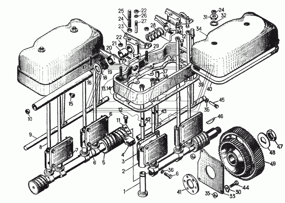 Механизм газораспределения 16-04-08СП