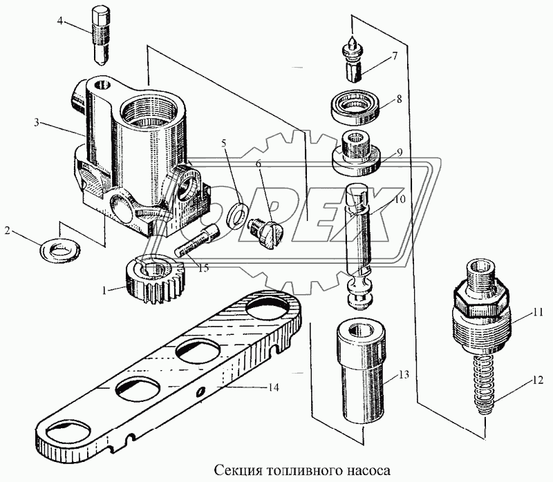 Секция топливного насоса 2