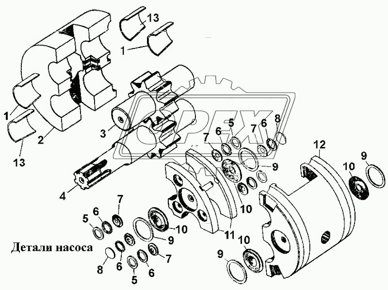 Детали насоса