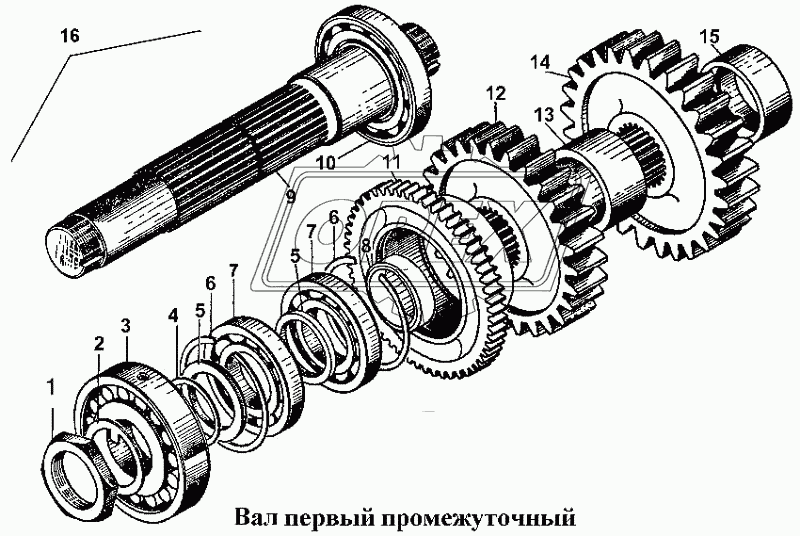 Вал первый промежуточный