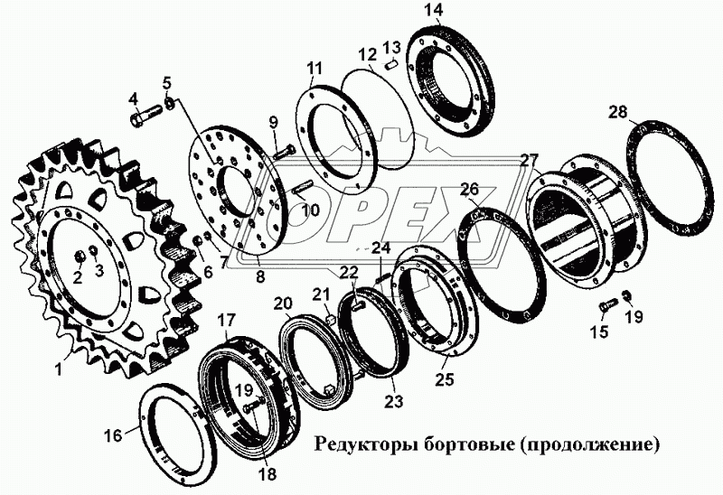 Редукторы бортовые 4