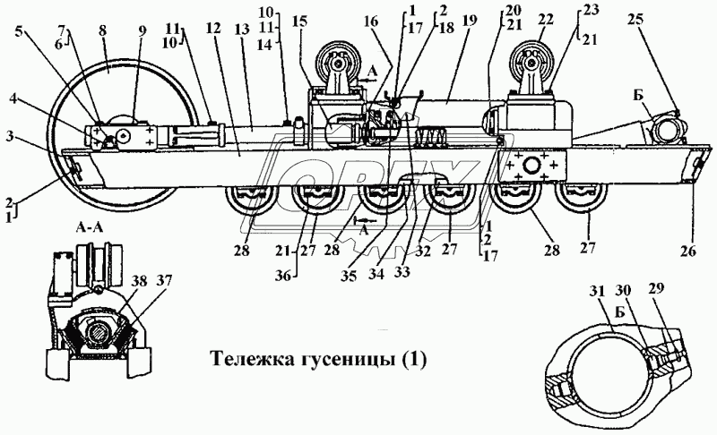 Тележки гусениц 1