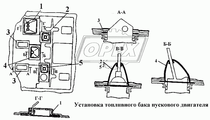 Установка уплотнений рычагов управлений трактором