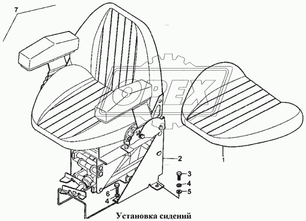 Установка сидений