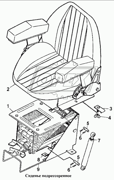 Сиденье подрессоренное