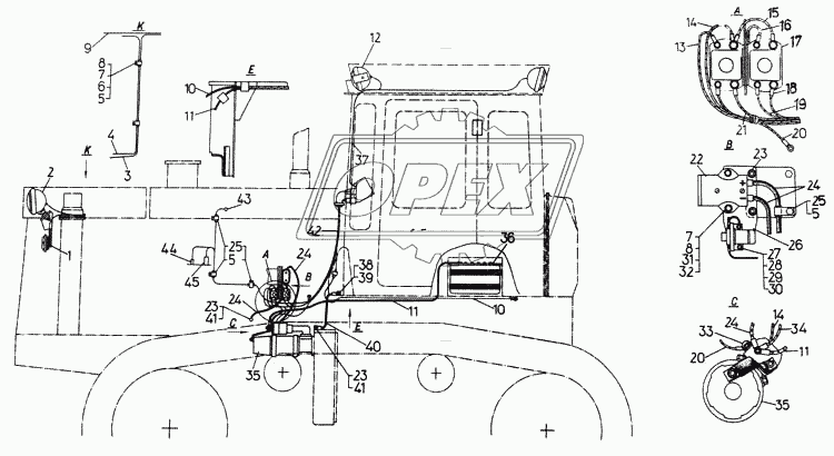 Электрооборудование трактора с электростартерной системой пуска (ЭССП) дизеля 2