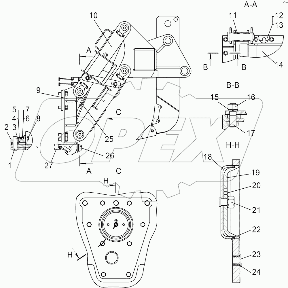 Оборудование рыхлительное 10Р, 10Н