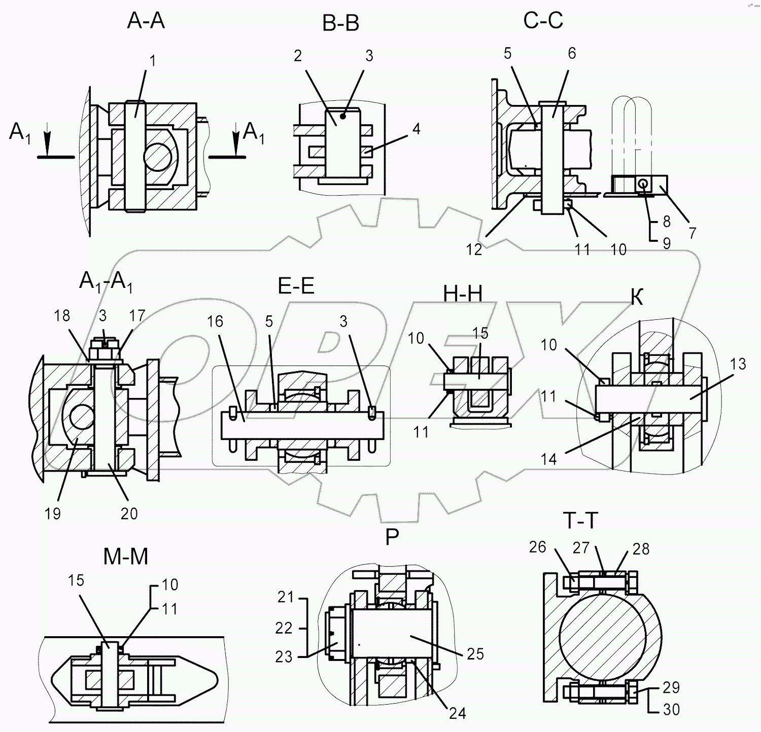 Оборудование бульдозерное 10Е, 10Е1, 10В (продолжение)