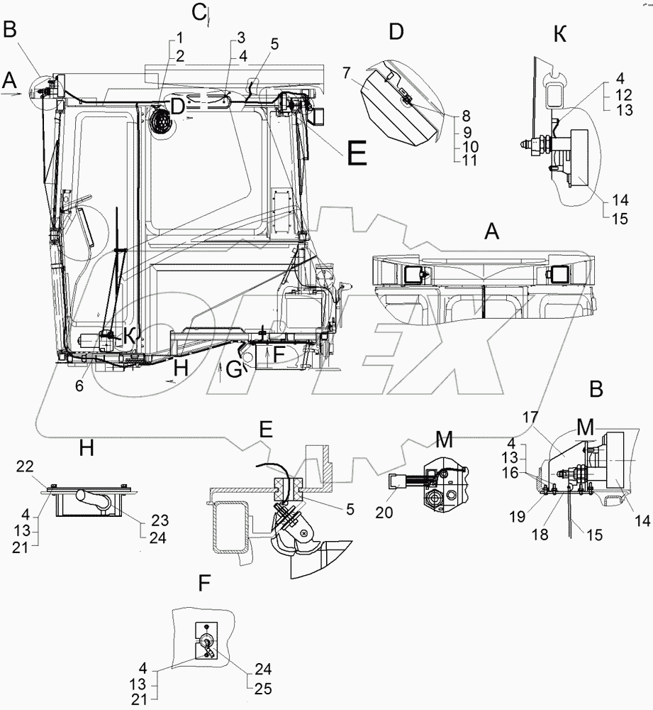 Электрооборудование кабины