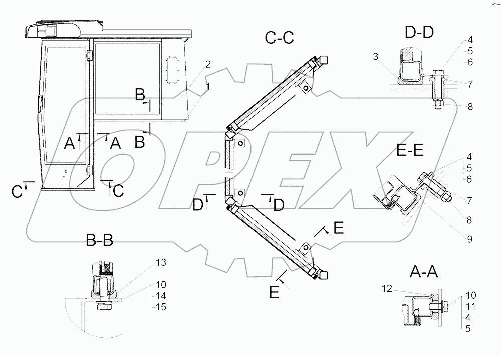 Установка кабины